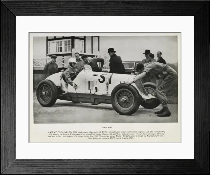 Framed Print : 1934 single-seater Maserati
