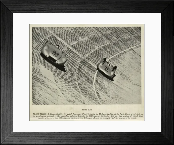 Framed Print : R Caracciola and B Rosmeyer at AVUS Framed Print : R Caracciola and B Rosmeyer at AVUS