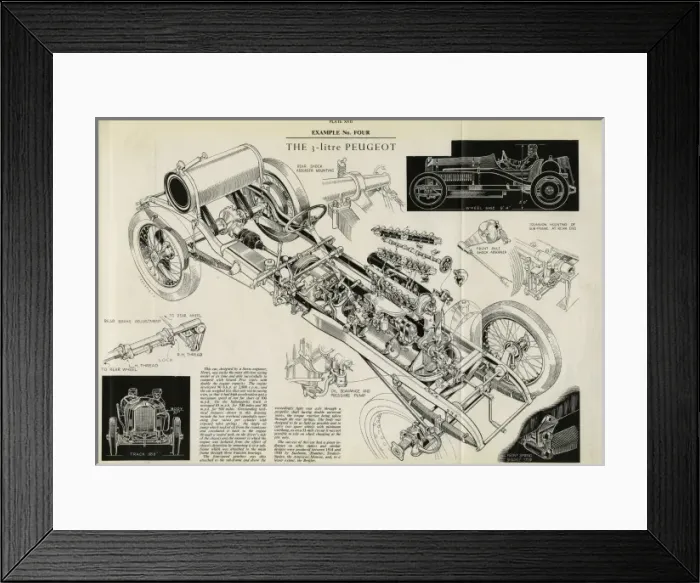 Framed Print : 3 litre Peugeot Framed Print : 3 litre Peugeot