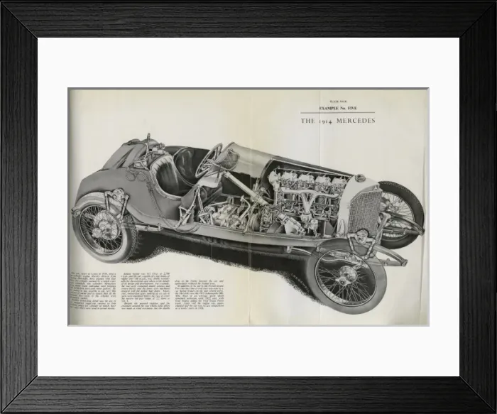 Framed Print : 1914 Mercedes Framed Print : 1914 Mercedes