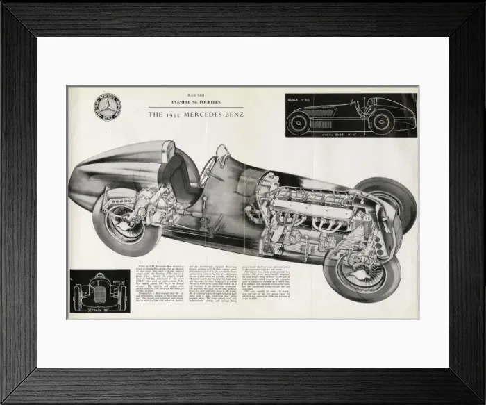 Framed Print : 1935 Mercedes-Benz Framed Print : 1935 Mercedes-Benz