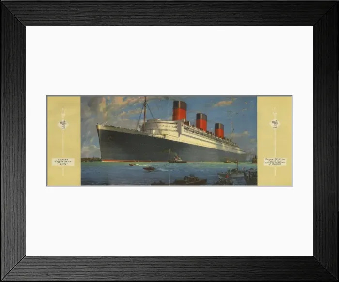 Framed Print : Cunard Liner under construction at Clydebank Framed Print : Cunard Liner under construction at Clydebank