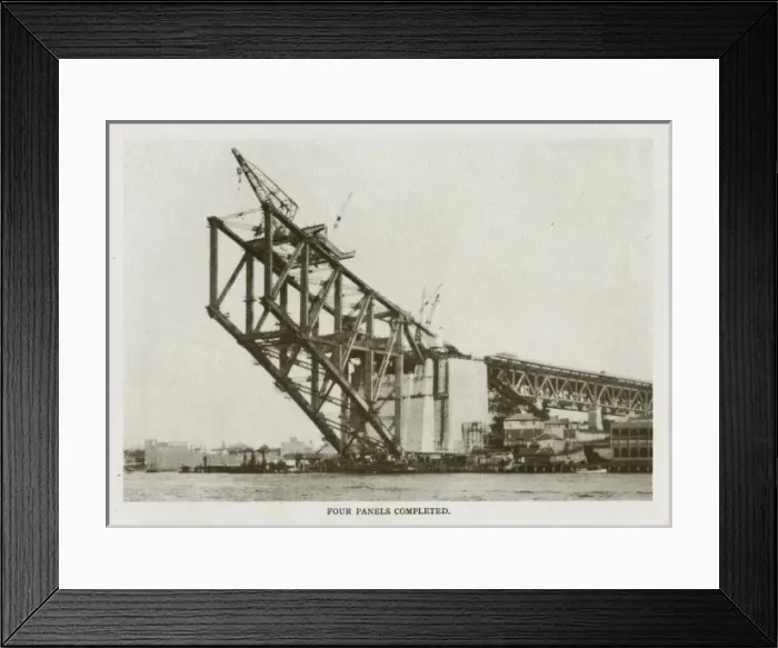 Framed Print : Sydney Harbour Bridge under construction Framed Print : Sydney Harbour Bridge under construction