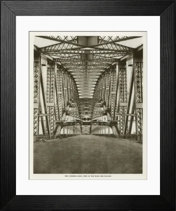 Framed Print : Sydney Harbour Bridge: the finished arch Framed Print : Sydney Harbour Bridge: the finished arch