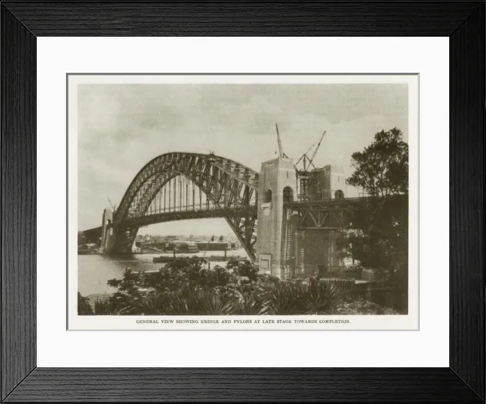 Framed Print : Sydney Harbour Bridge: general view Framed Print : Sydney Harbour Bridge: general view