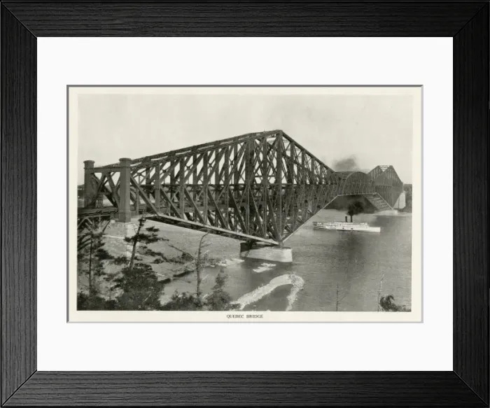 Framed Print : The Quebec Bridge Framed Print : The Quebec Bridge