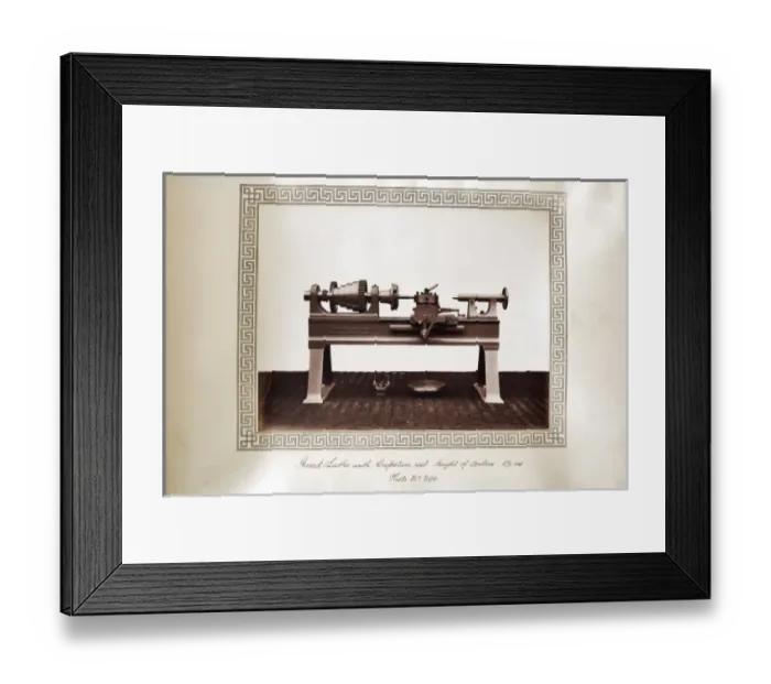 Framed Print : Hand lathe with capstan rest Framed Print : Hand lathe with capstan rest