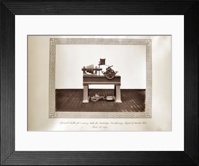 Framed Print : Special lathe for making tools for cartridge machinery Framed Print : Special lathe for making tools for cartridge machinery