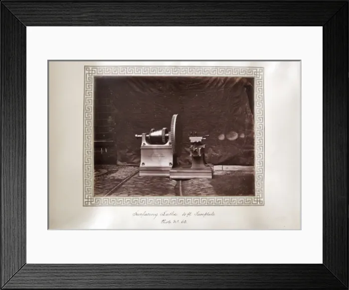 Framed Print : Surfacing lathe with 4 feet faceplate Framed Print : Surfacing lathe with 4 feet faceplate