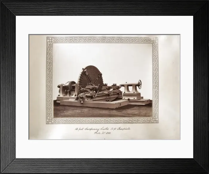 Framed Print : Surfacing lathe Framed Print : Surfacing lathe