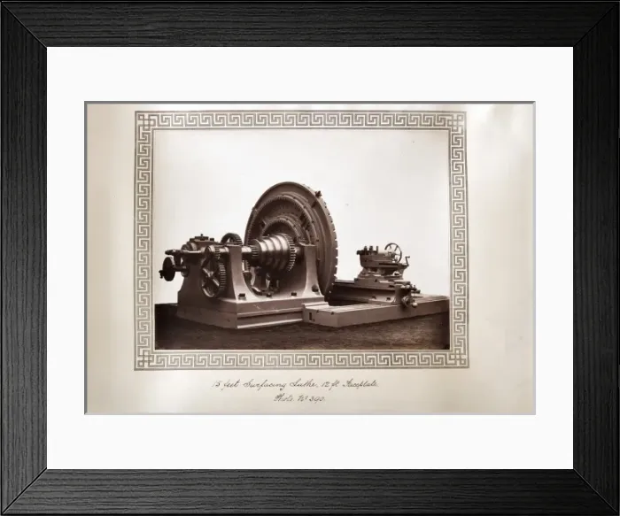 Framed Print : Surfacing lathe Framed Print : Surfacing lathe