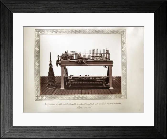 Framed Print : Self-acting lathe Framed Print : Self-acting lathe