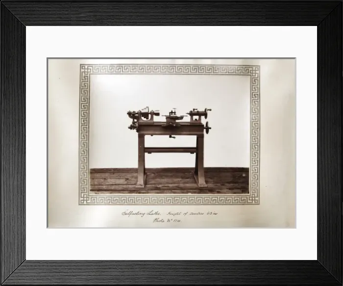 Framed Print : Self-acting lathe Framed Print : Self-acting lathe
