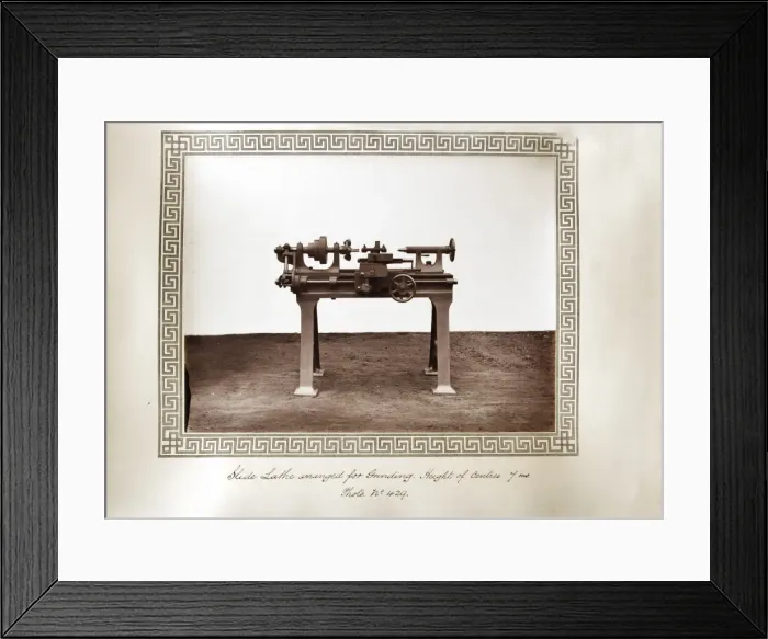 Framed Print : Slide lathe Framed Print : Slide lathe