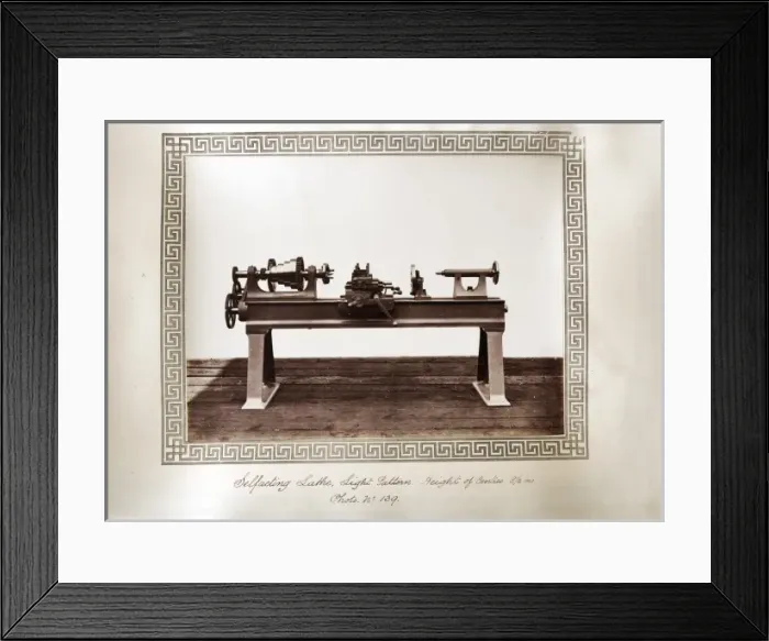 Framed Print : Self-acting lathe Framed Print : Self-acting lathe