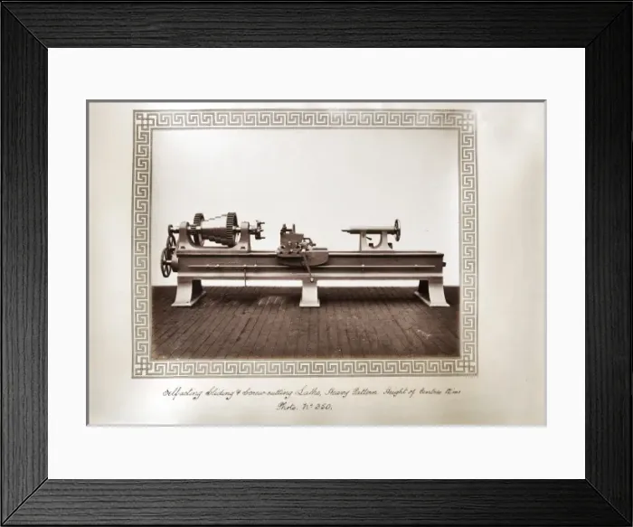 Framed Print : Self-acting sliding and screw-cutting lathe Framed Print : Self-acting sliding and screw-cutting lathe