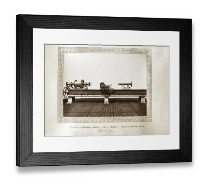 Framed Print : Duplex self-acting lathe Framed Print : Duplex self-acting lathe