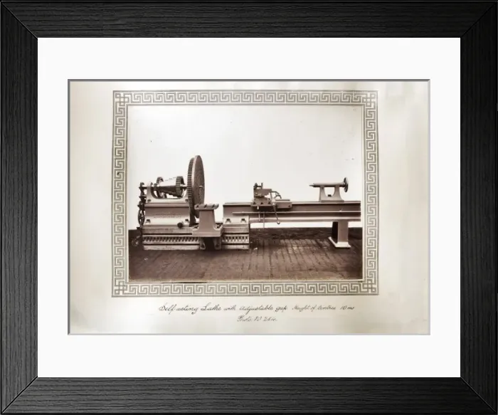 Framed Print : Self-acting lathe with adjustable gap Framed Print : Self-acting lathe with adjustable gap