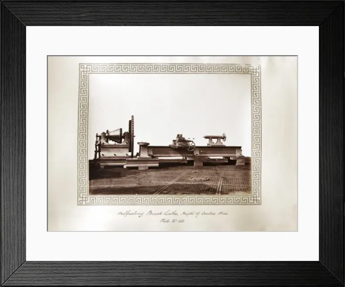 Framed Print : Self-acting break lathe Framed Print : Self-acting break lathe