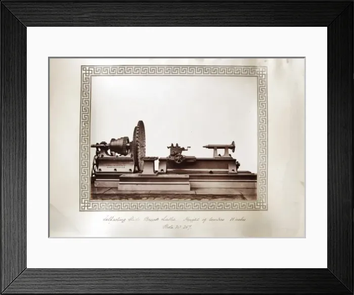 Framed Print : Self-acting slide break lathe Framed Print : Self-acting slide break lathe