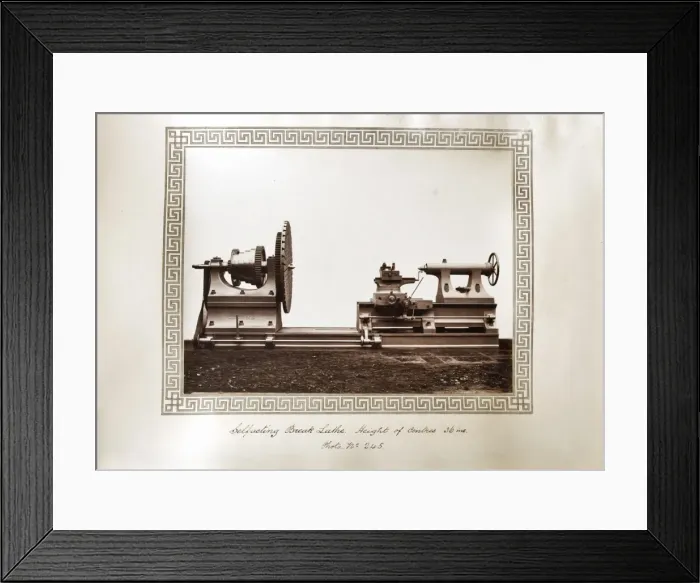 Framed Print : Self-acting break lathe Framed Print : Self-acting break lathe