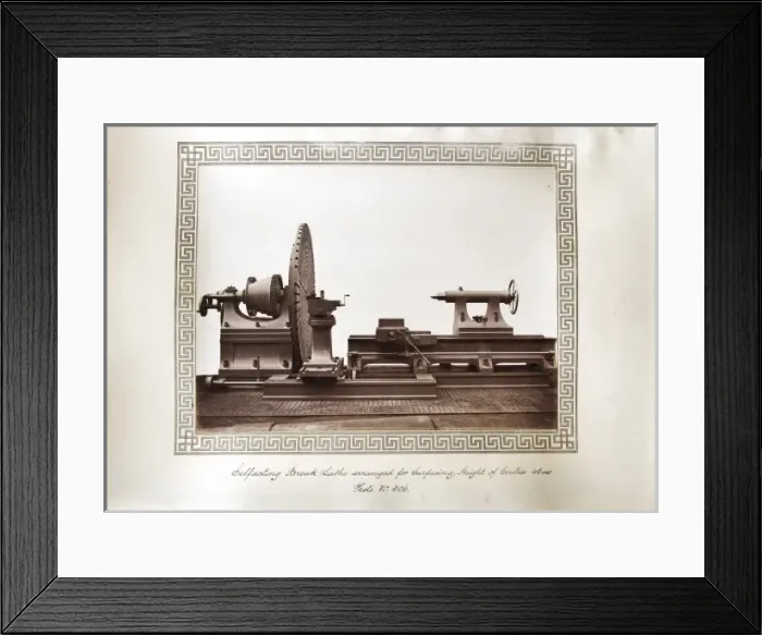 Framed Print : Railway wheel turning lathe Framed Print : Railway wheel turning lathe