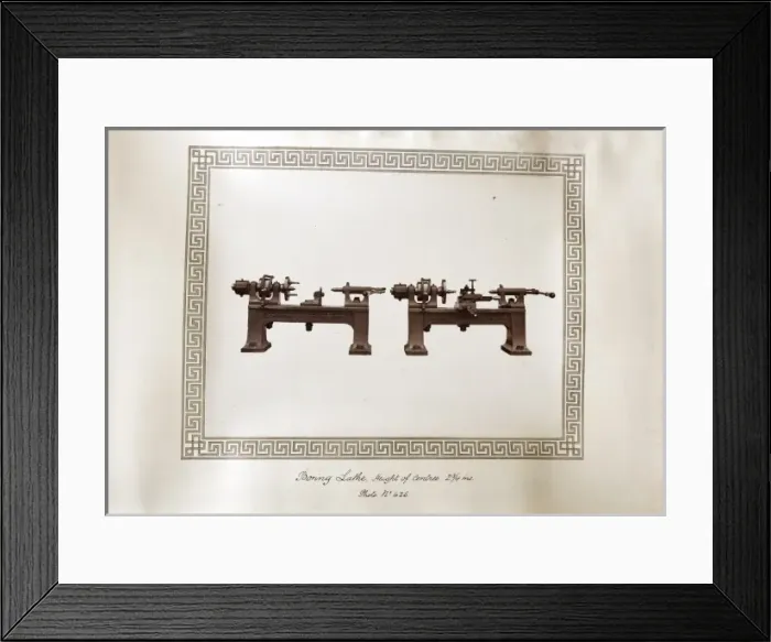Framed Print : Boring lathe Framed Print : Boring lathe