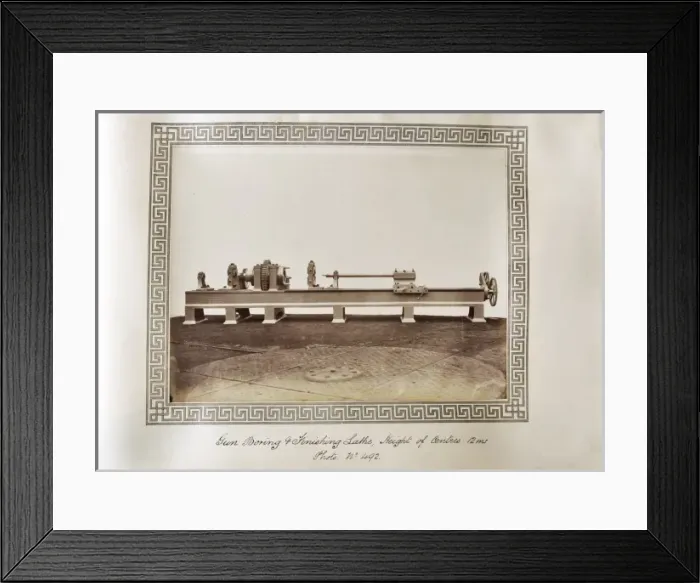 Framed Print : Gun boring and finishing lathe Framed Print : Gun boring and finishing lathe