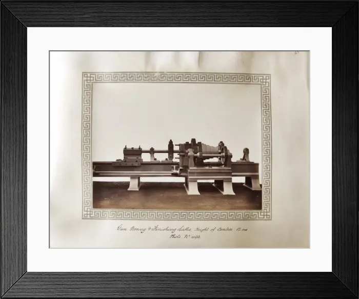 Framed Print : Gun boring and finishing lathe Framed Print : Gun boring and finishing lathe