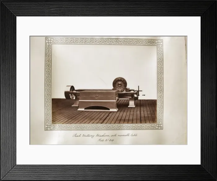 Framed Print : Rail milling machine with moveable table Framed Print : Rail milling machine with moveable table