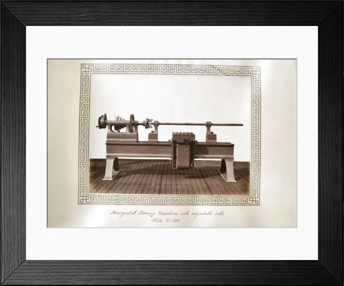 Framed Print : Horizontal boring machine with adjustable table Framed Print : Horizontal boring machine with adjustable table