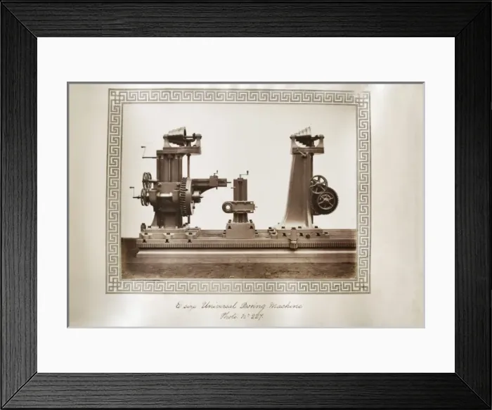 Framed Print : E size universal boring machine Framed Print : E size universal boring machine
