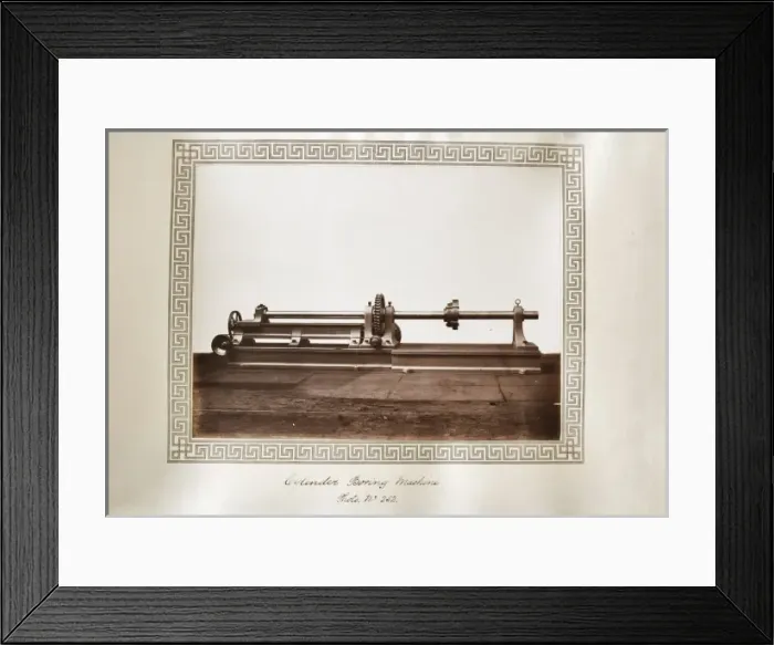 Framed Print : Cylinder boring machine Framed Print : Cylinder boring machine