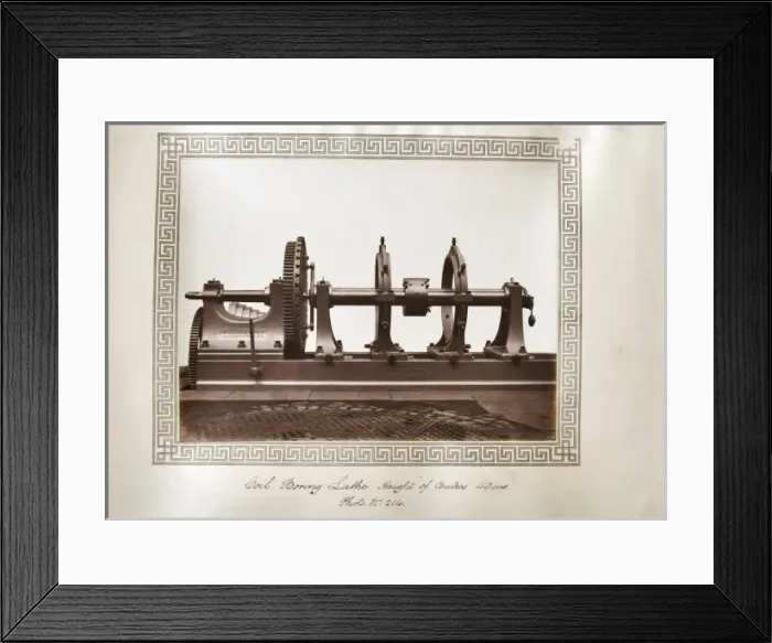 Framed Print : Coil boring lathe. Height of centres 40 inches Framed Print : Coil boring lathe. Height of centres 40 inches