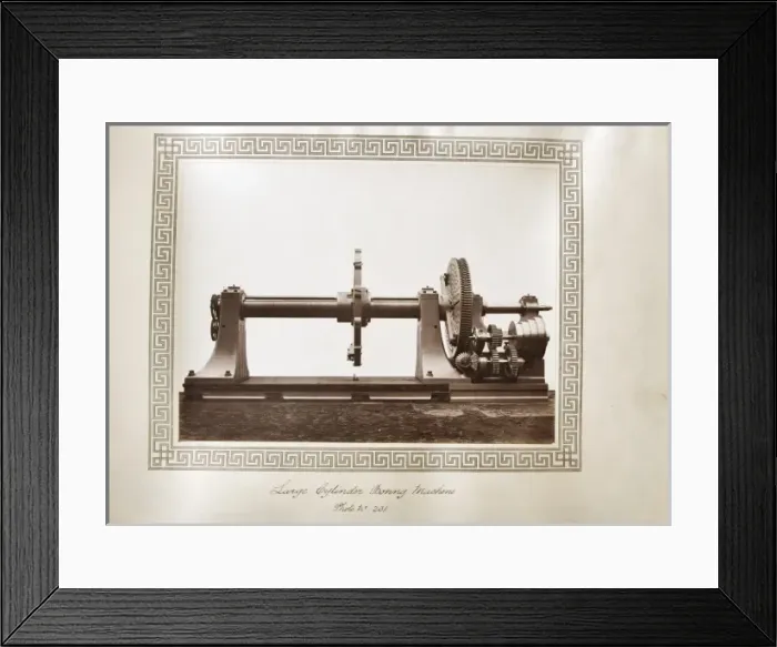Framed Print : Large cylinder boring machine Framed Print : Large cylinder boring machine