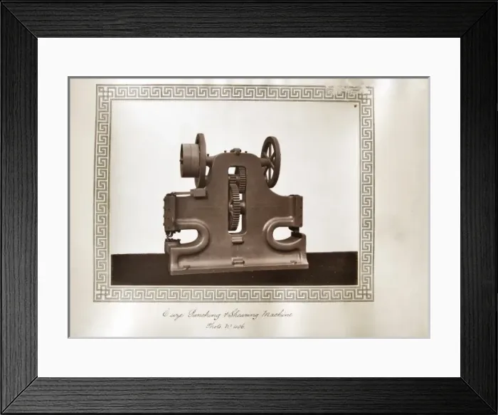 Framed Print : C size punching and shearing machine Framed Print : C size punching and shearing machine