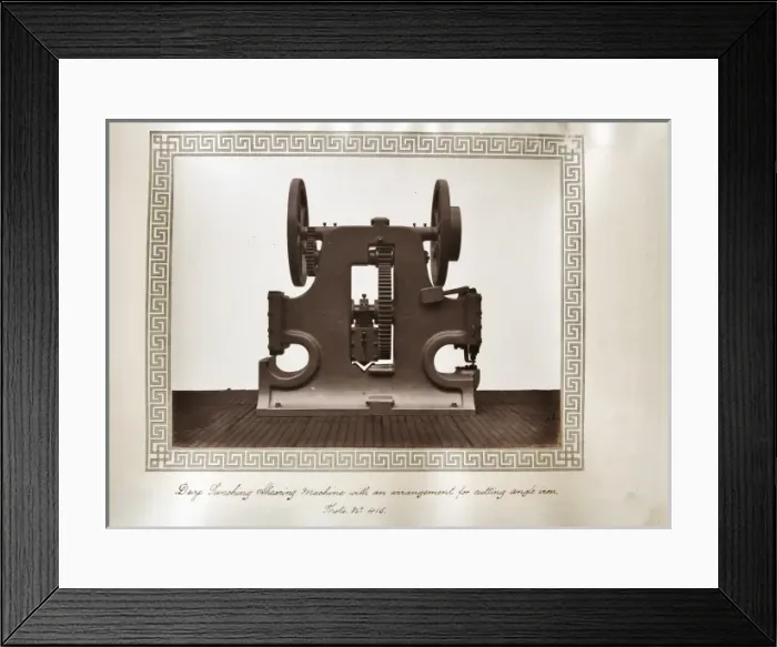 Framed Print : D size punching and shearing machine Framed Print : D size punching and shearing machine
