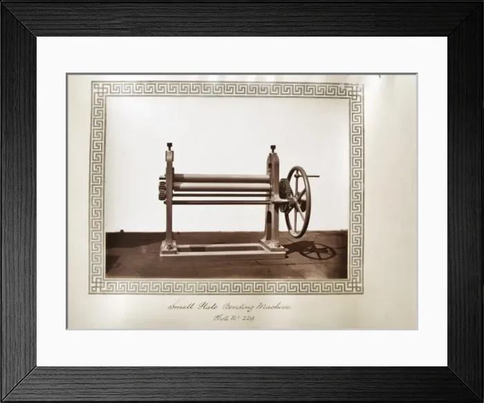 Framed Print : Small plate bending machine Framed Print : Small plate bending machine