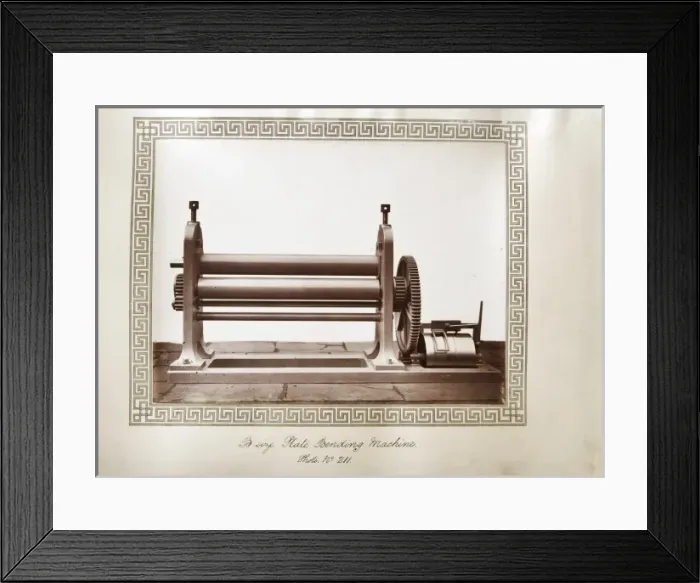 Framed Print : B size plate bending machine Framed Print : B size plate bending machine