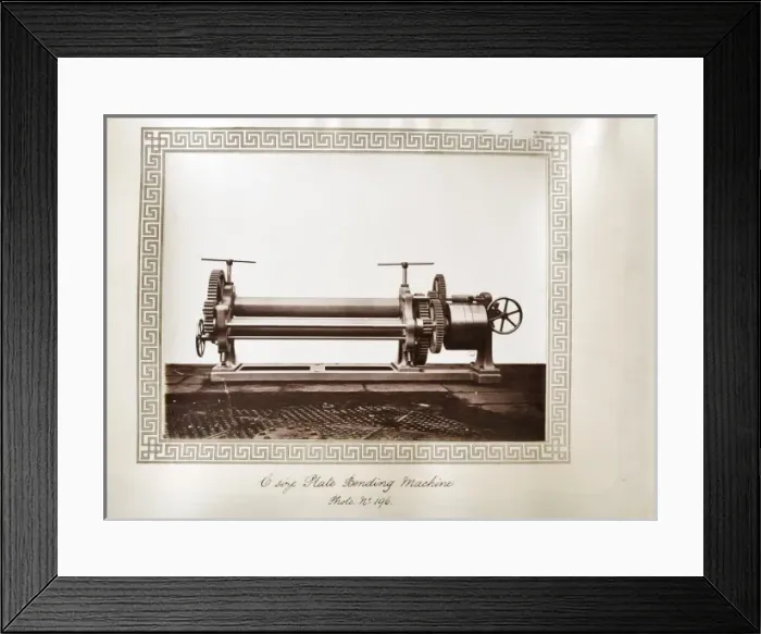 Framed Print : C size plate bending machine Framed Print : C size plate bending machine