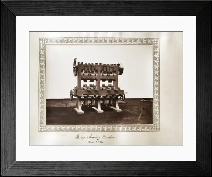 Framed Print : B size forging machine Framed Print : B size forging machine