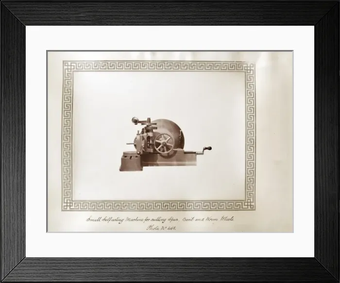 Framed Print : Small self-acting machine for cutting wheels Framed Print : Small self-acting machine for cutting wheels