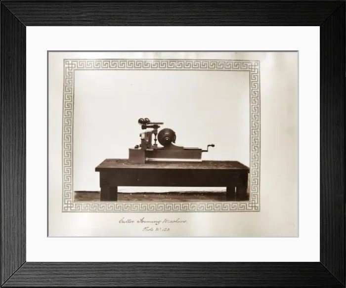 Framed Print : Cutter forming machine Framed Print : Cutter forming machine