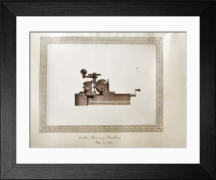 Framed Print : Cutter forming machine Framed Print : Cutter forming machine