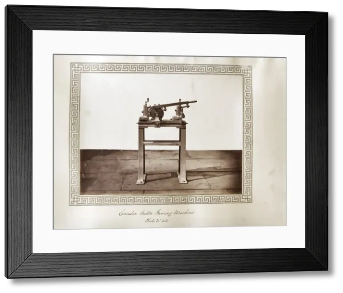 Framed Print : Circular cutter forming machine Framed Print : Circular cutter forming machine