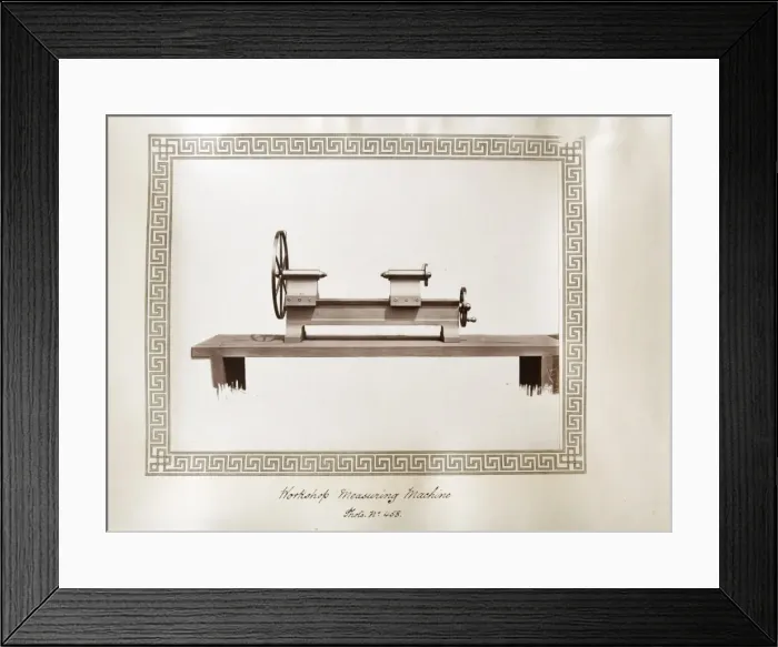 Framed Print : Workshop measuring machine Framed Print : Workshop measuring machine