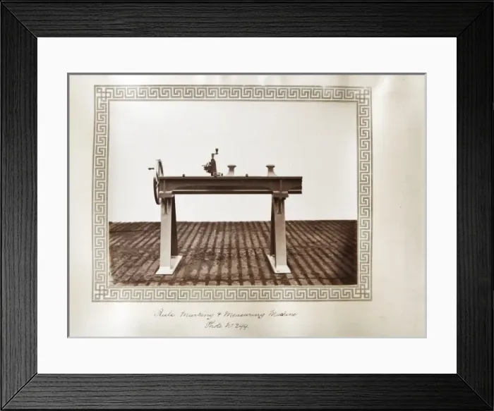 Framed Print : Rule marking and measuring machine Framed Print : Rule marking and measuring machine