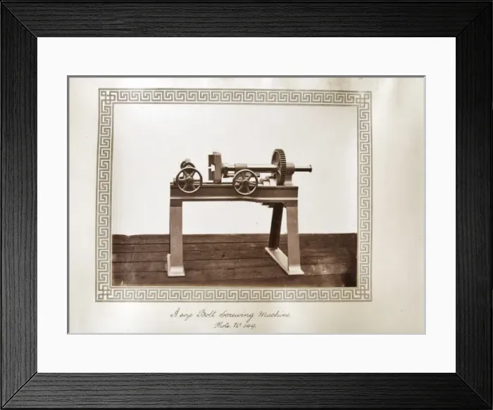 Framed Print : A size bolt screwing machine Framed Print : A size bolt screwing machine