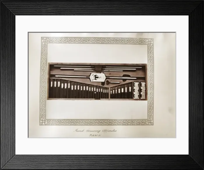 Framed Print : Hand screwing apparatus Framed Print : Hand screwing apparatus