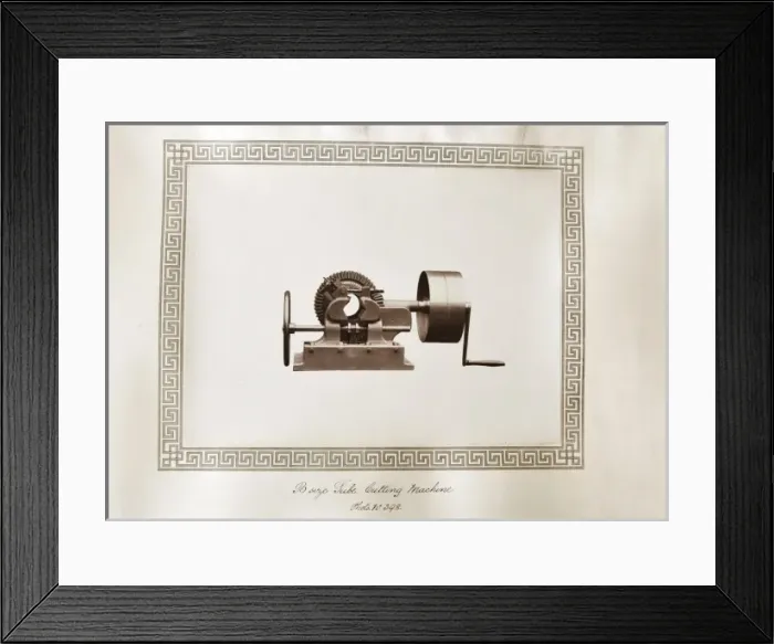 Framed Print : B size tube cutting machine Framed Print : B size tube cutting machine